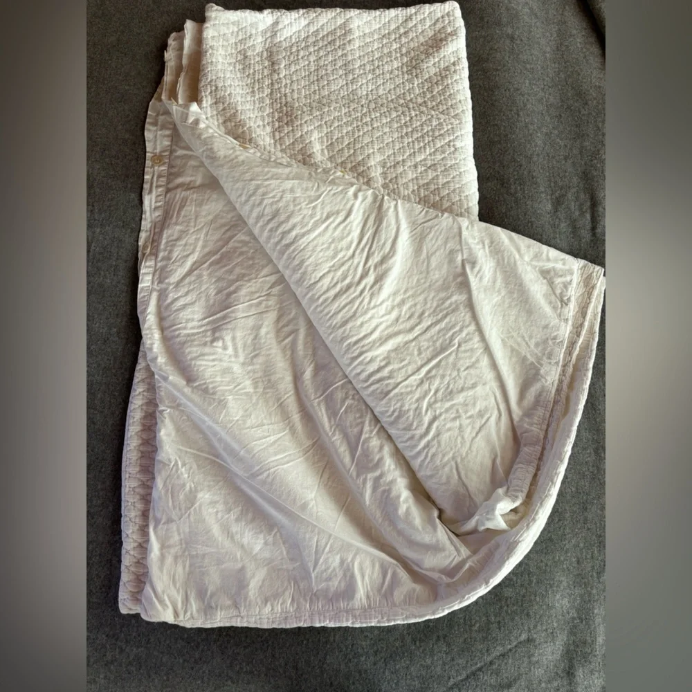 West Elm Organic Cotton Quilted Duvet